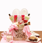 gift for her, spa gift basket, pamper gift basket, spa basket